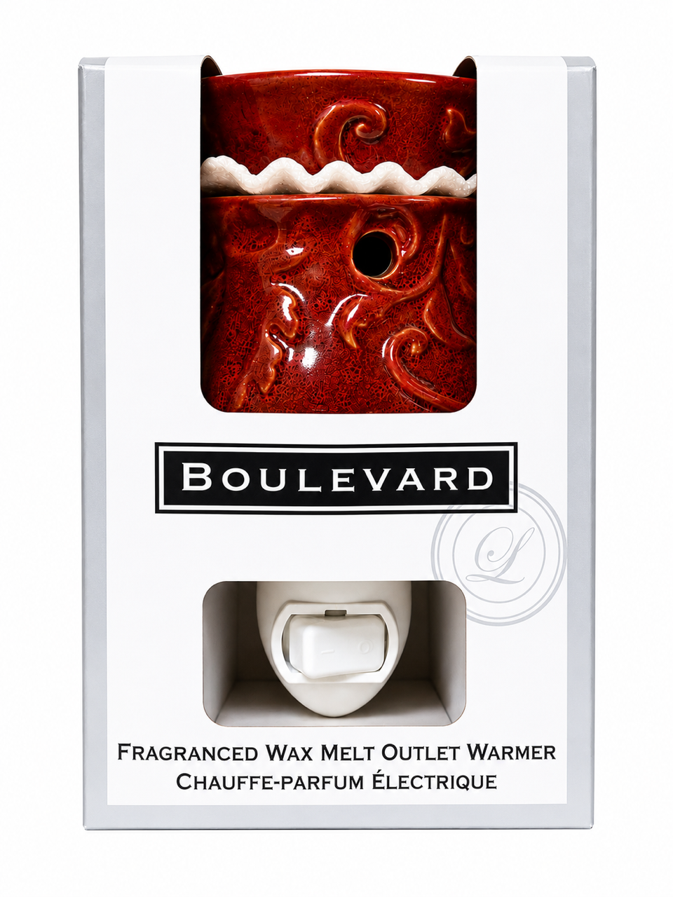 RED SWIRL Pluggable Fragrance Warmer by Boulevard