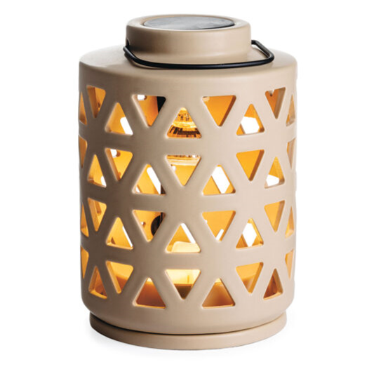 GEO Lantern Canopy Illumination Fragrance Warmer Gift Set with 3 Courtneys Wax Melts