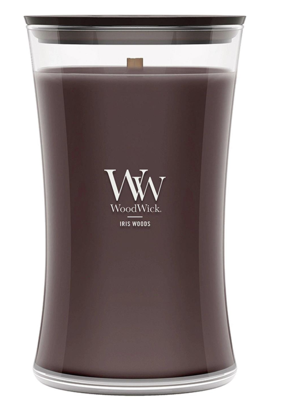IRIS WOODS WoodWick 22oz Large Jar Candle Burns 180 Hours