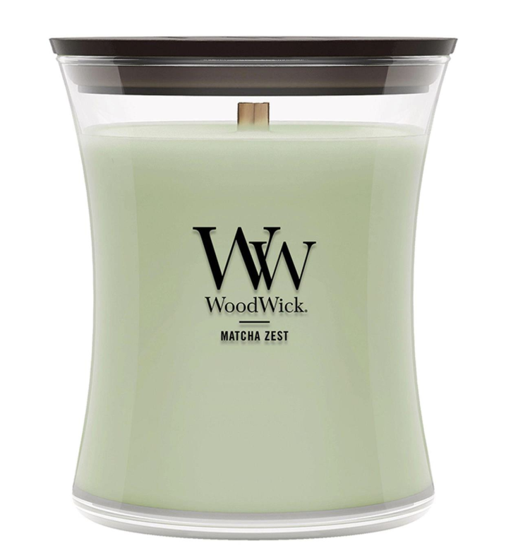 MATCHA ZEST WoodWick 10oz  Jar Candle Burns 100 Hours