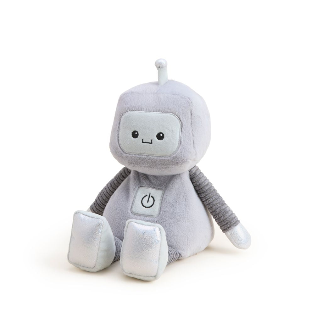 Silver Robot Warmies Cozy Plush Heatable Lavender Scented Stuffed Animal