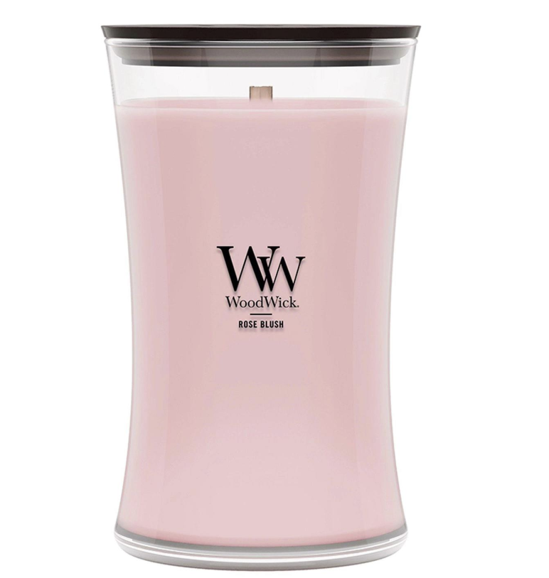 ROSE BLUSH WoodWick 22oz Large Jar Candle Burns 180 Hours