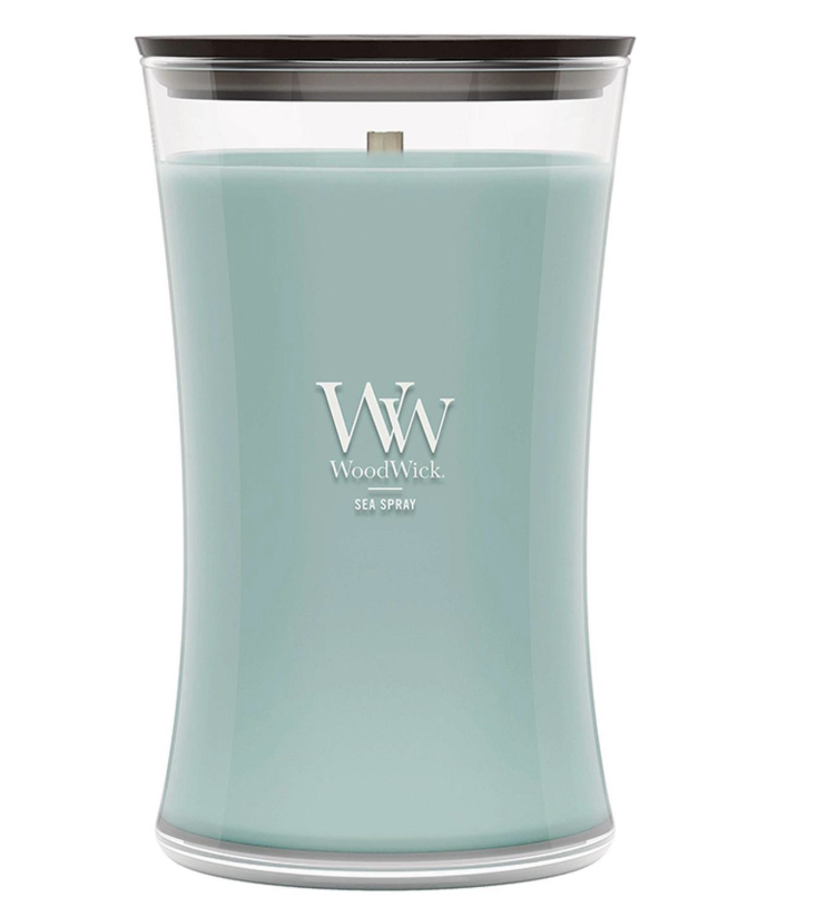 SEA SPRAY WoodWick 22oz Large Jar Candle Burns 180 Hours
