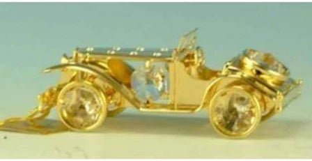 CAR Gold Crystal Ornament