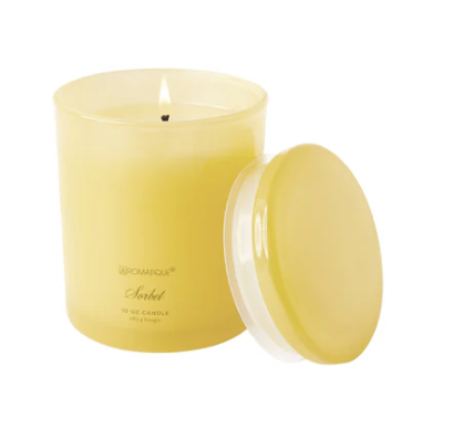 SORBET Aromatique Foundry 10oz Tinted Glass Scented Jar Candle