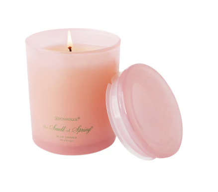 SMELL OF SPRING Aromatique Foundry 10oz Tinted Glass Scented Jar Candle