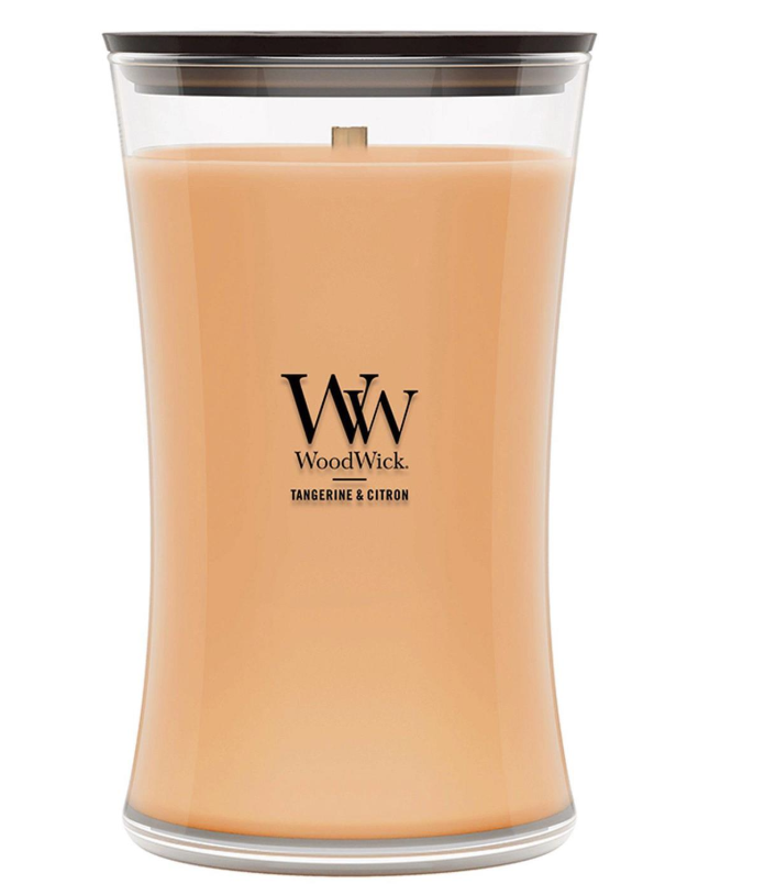 TANGERINE CITRON WoodWick 22oz Large Jar Candle Burns 180 Hours