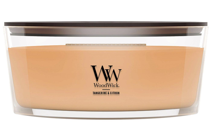 TANGERINE CITRON Ellipse HearthWick Flame Scented Candle by WoodWick