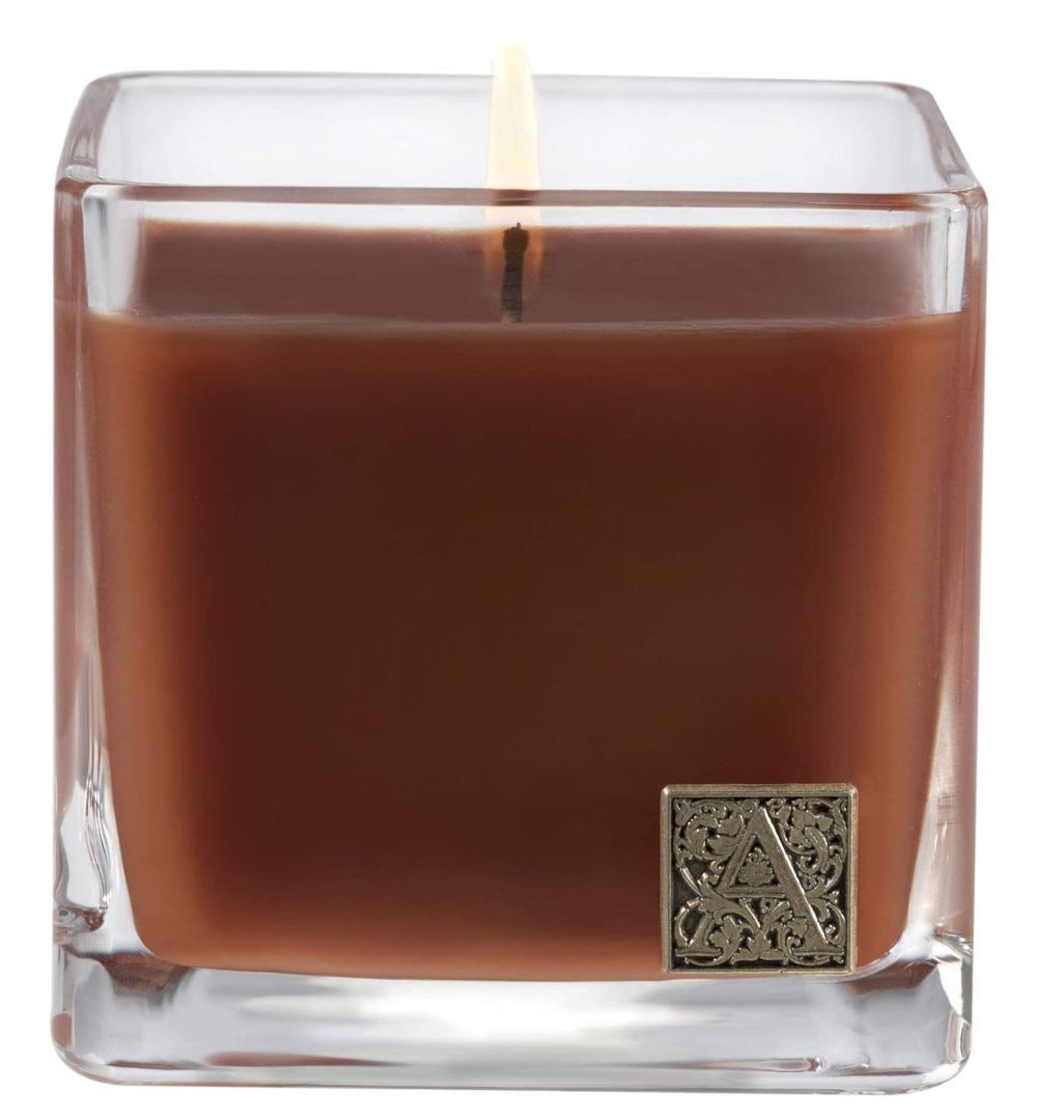 PUMPKIN SPICE Aromatique Cube 12 oz Glass Scented Jar Candle