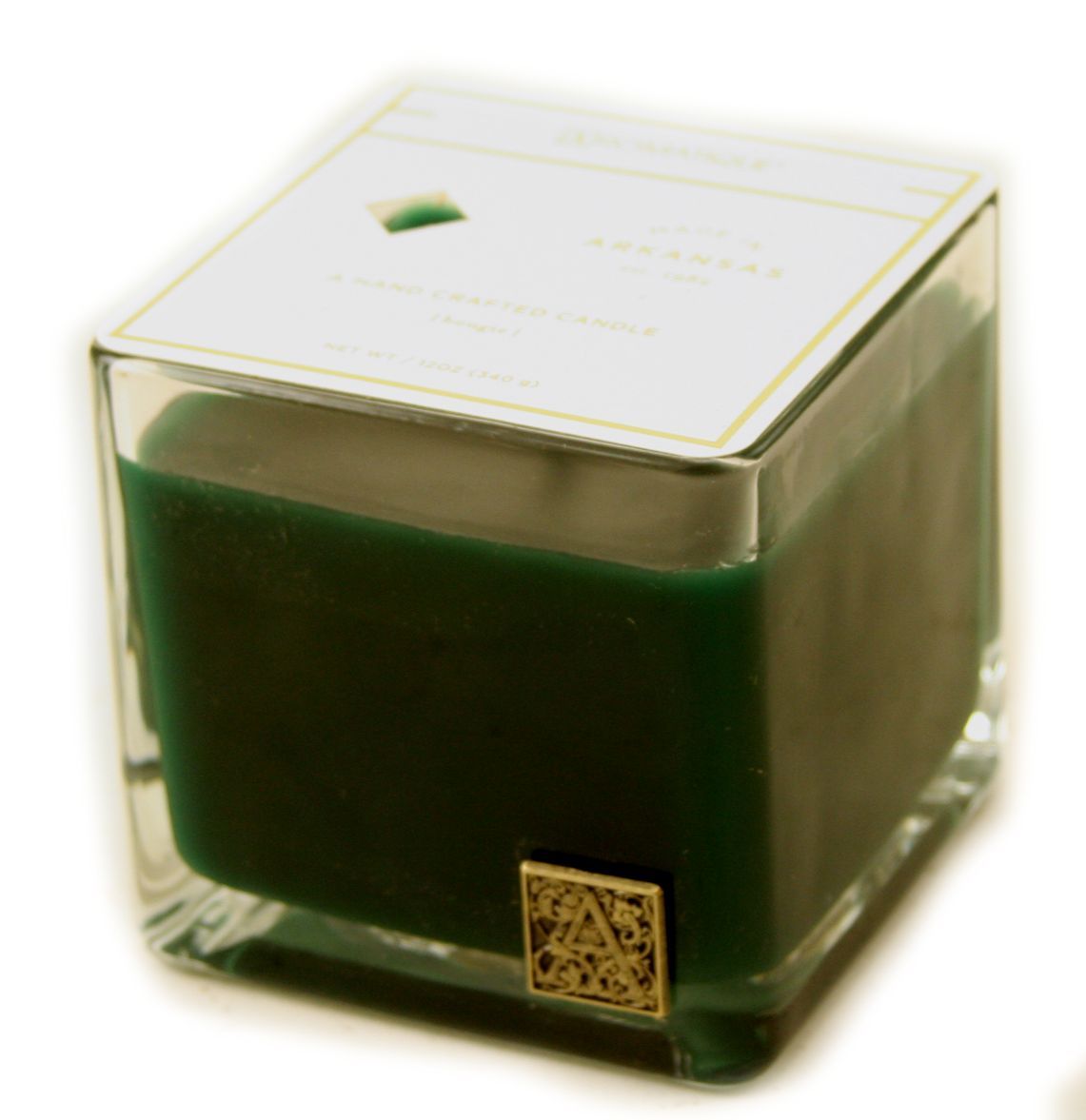 SMELL OF GARDENIA Aromatique Cube 12 oz Glass Scented Jar Candle