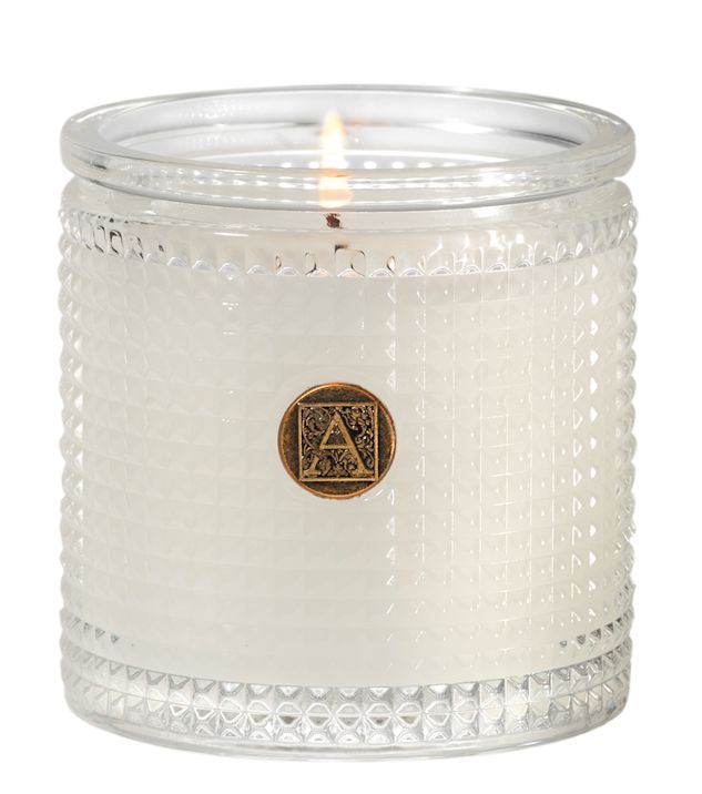 BOURBON BERGAMOT Aromatique Textured Glass Scented Jar Candle