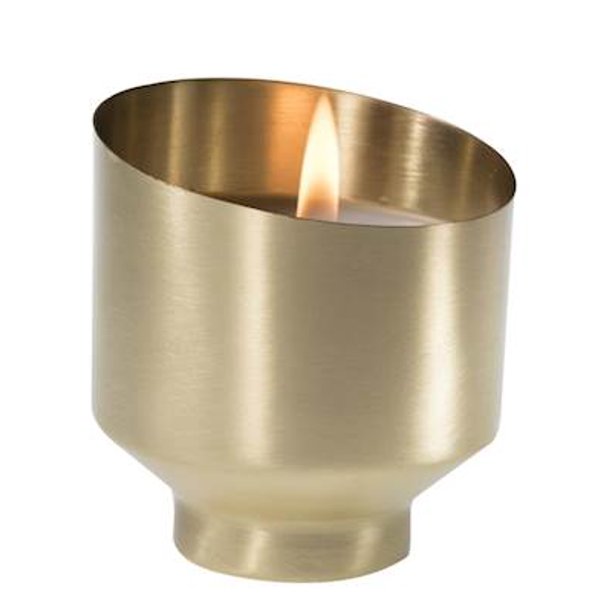 LAVENDER SAGE Aromatique Onyx Brass Votive Candle 4 oz