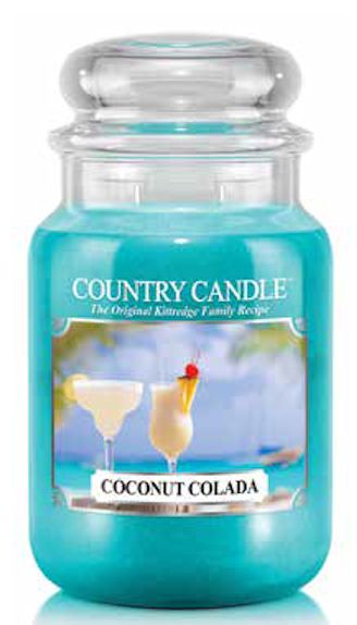 COCONUT COLADA Country Candle Large 23oz 2-Wick Scented Jar Candle