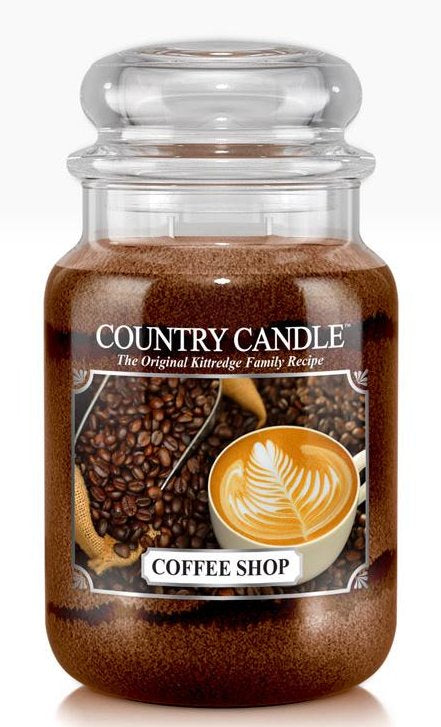 COFFEE SHOP Country Candle Large 23oz 2-Wick Scented Jar Candle