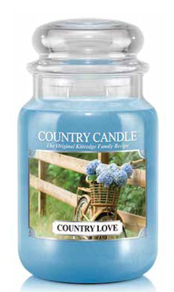 COUNTRY LOVE Country Candle Large 23oz 2-Wick Scented Jar Candle