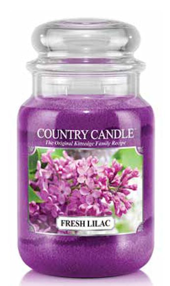 FRESH LILAC Country Candle Large 23oz 2-Wick Scented Jar Candle
