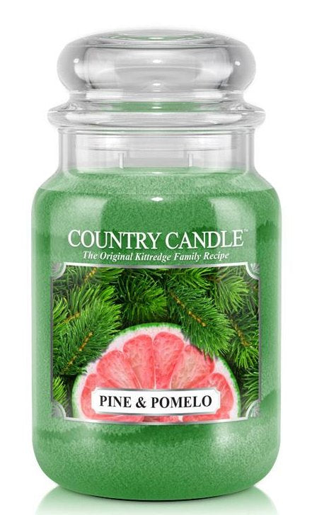 PINE and POMELO Country Candle Large 23oz 2-Wick Scented Jar Candle