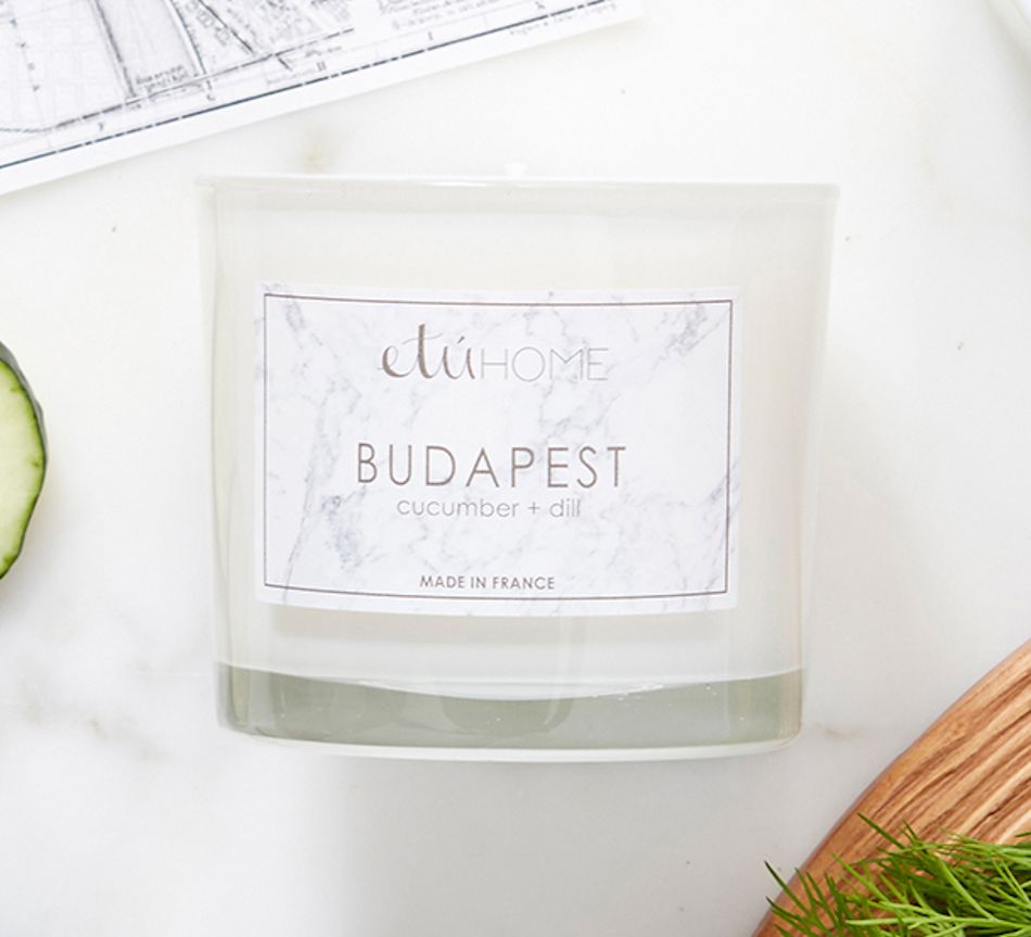 BUDAPEST Etu Home Culinary Scented Jar Candle - Cucumber Dill