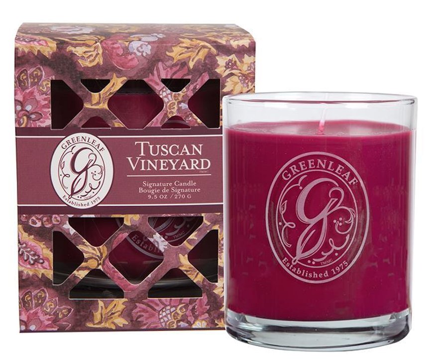 TUSCAN VINEYARD Greenleaf Signature Scented Candle