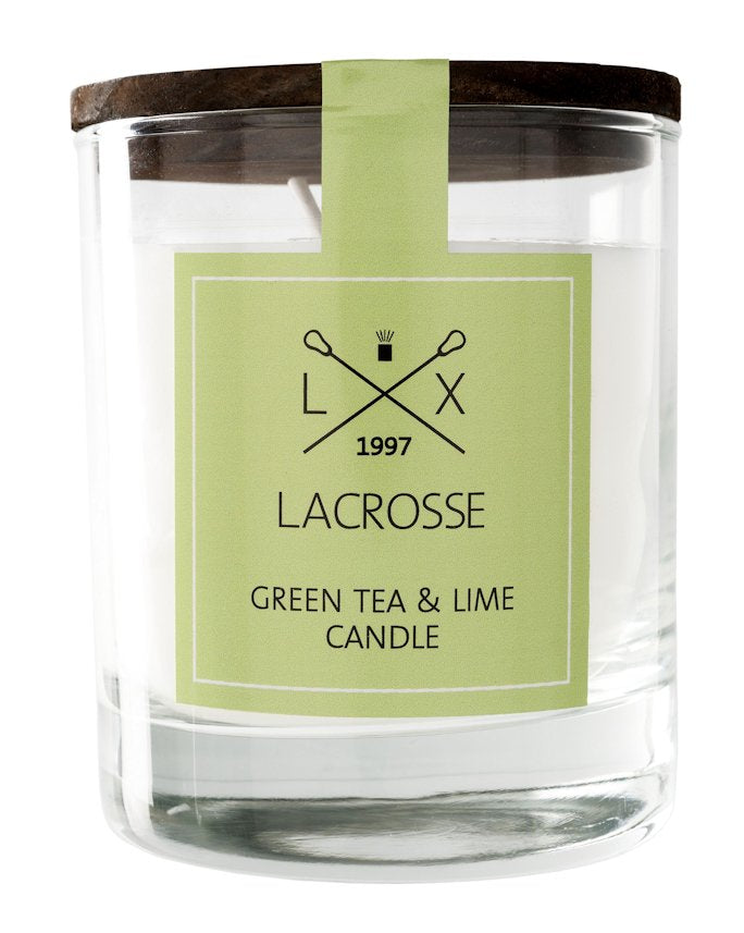 GREEN TEA LIME Lacrosse Scented Jar Candle by Ambientair