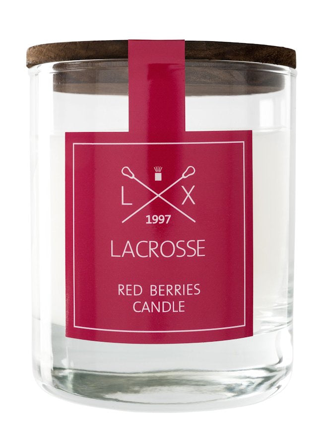 RED BERRIES Lacrosse Scented Jar Candle by Ambientair