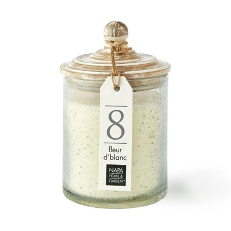 FLEUR D BLANC Gray Oak Soy Wax Scented Jar Candle by  Napa Home