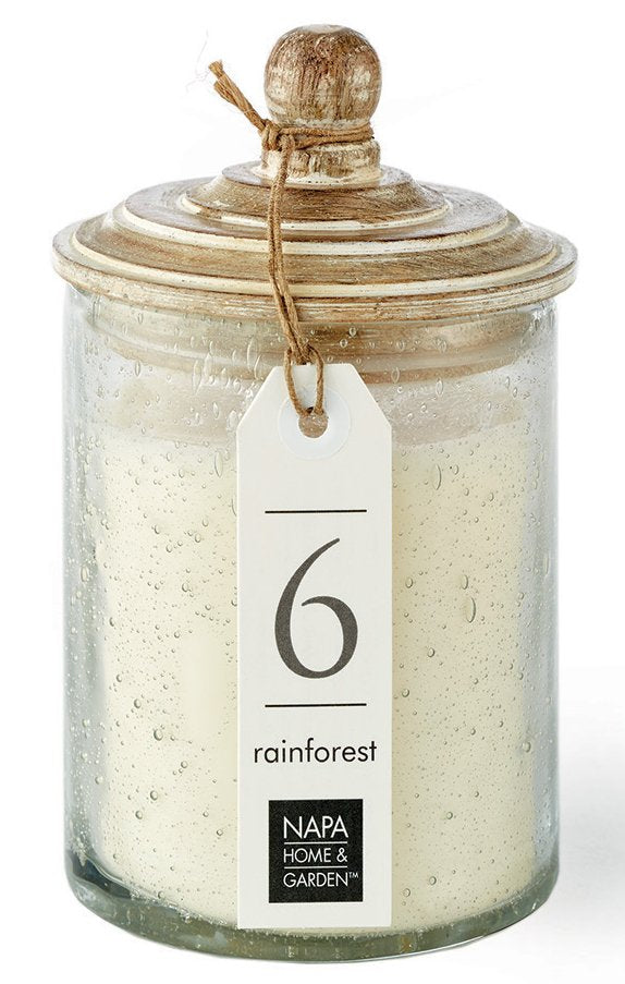 RAINFOREST Gray Oak Soy Wax Scented Jar Candle by Napa Home