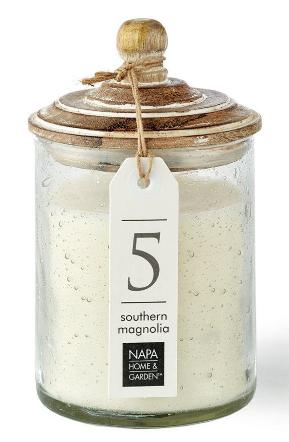SOUTHERN MAGNOLIA Gray Oak Soy Wax Scented Jar Candle by Napa Home