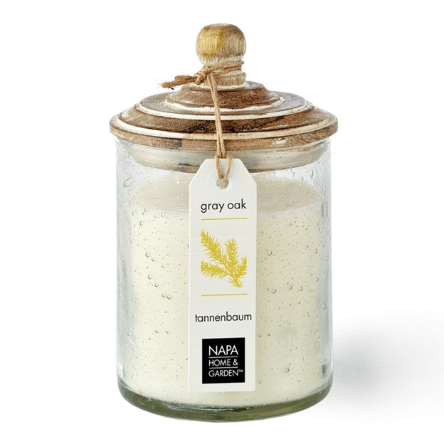 TANNEMBAUM Gray Oak Soy Wax Scented Jar Candle by Napa Home