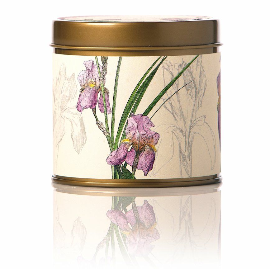 IRIS MOON Rosy Rings Botanical 8 oz Signature Tin Jar Candle