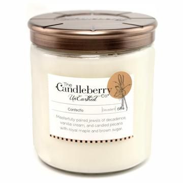 Grand Valencia UnEarthed Magna Vitrum 68 Ounce 3-Wick Luxury Scented Jar Candle by Candleberry