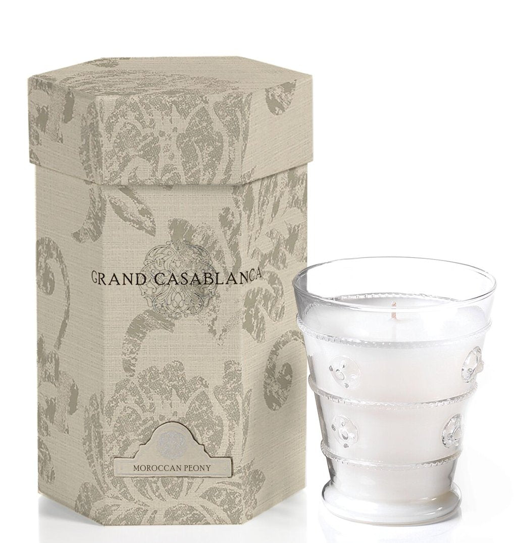 MOROCCAN PEONY Grand Casablanca Jar Candle by Zodax