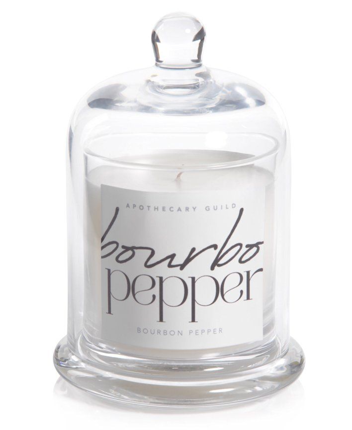 Bourbon Pepper Zodax Apothecary Guild 10 Ounce Scented Jar Candle with Dome