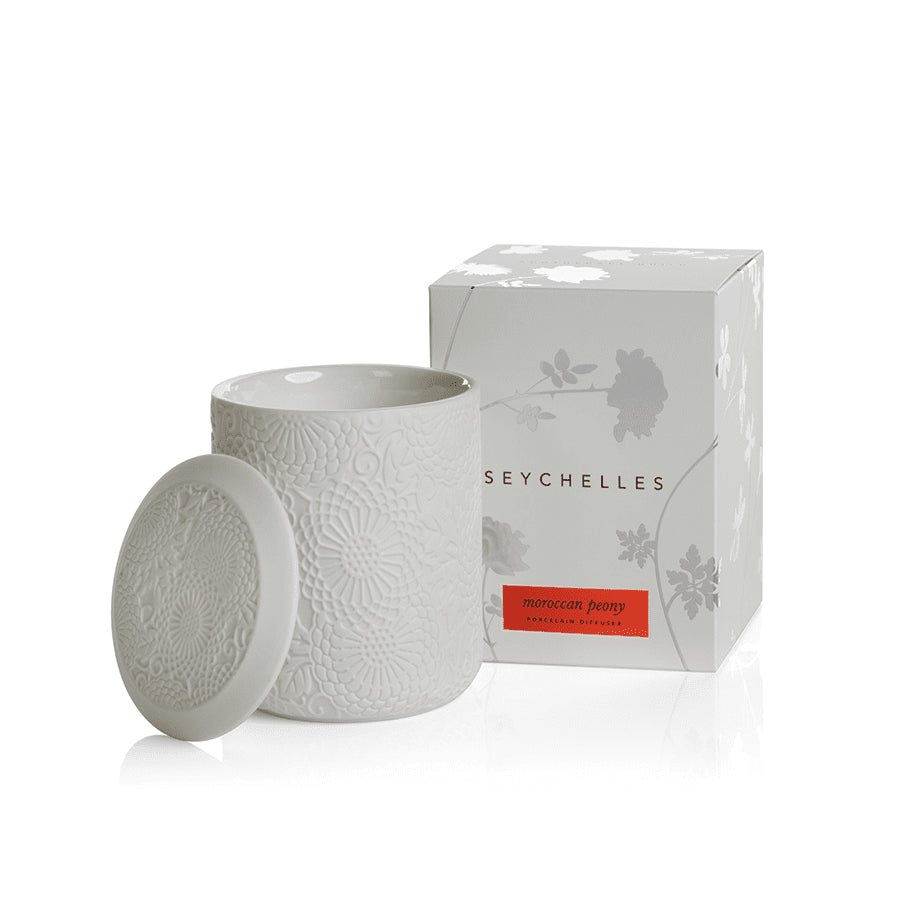 MORROCAN PEONY Seychelles Zodax Scented Candle 8.5 oz 50 Hour