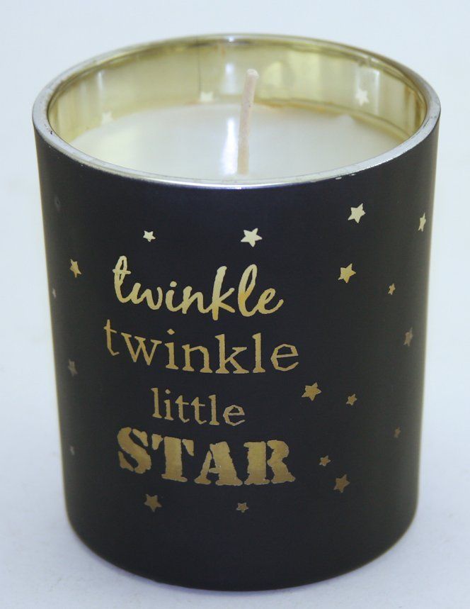 BLACK TWINKLE LITTLE STAR Courtneys Candles 10 oz Limited Edition Scented Jar Candle