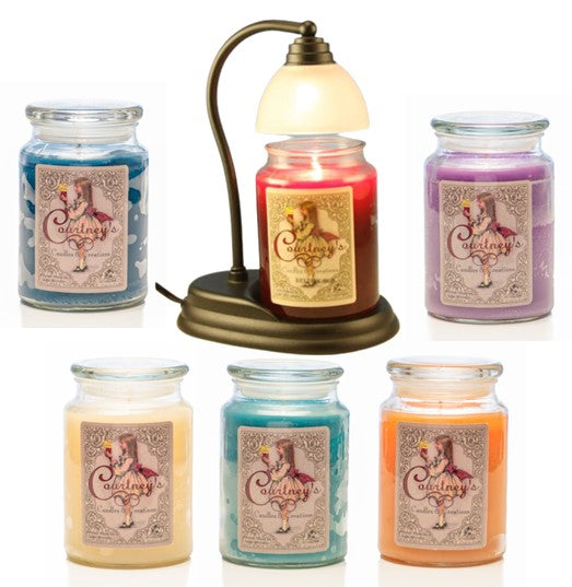 Courtney's Large Jar Gift Pack With Pewter Candle Warmer