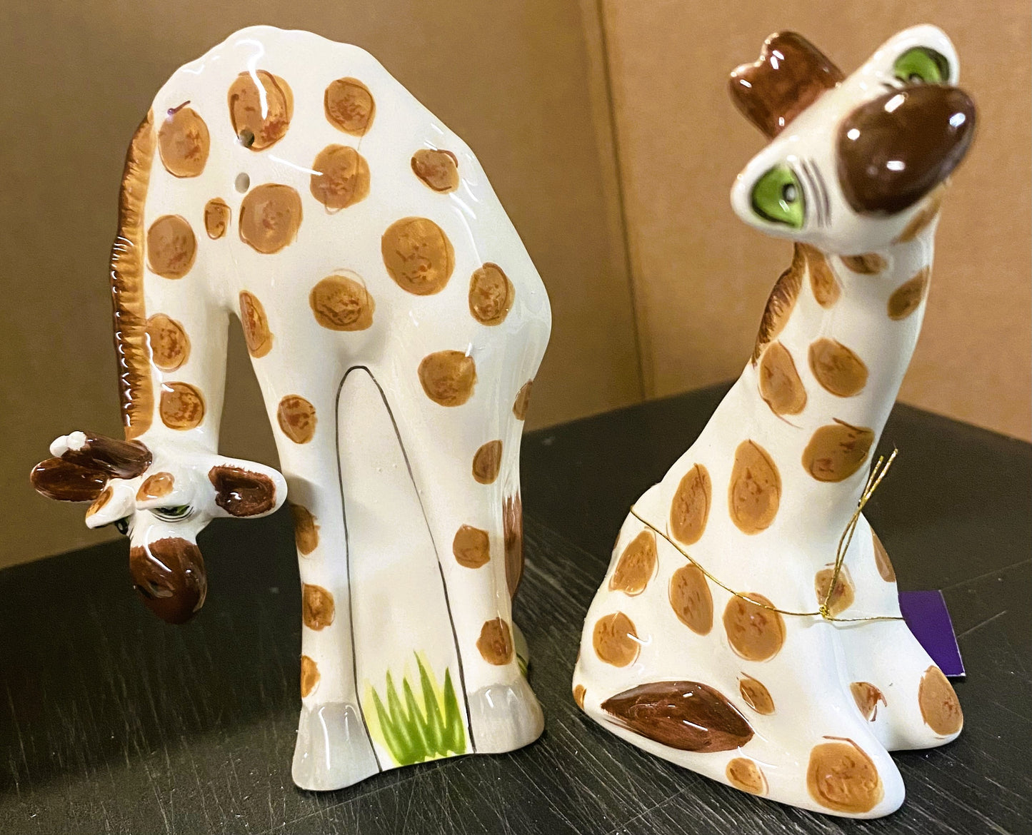 Giraffe Salt and Pepper Shaker - Arc Safari by Lynda Corneille