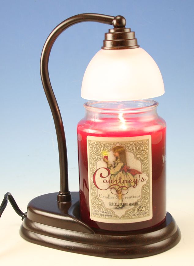 Bronze Aurora Candle Warmer Lamp & FREE Courtneys 26oz Jar Candle