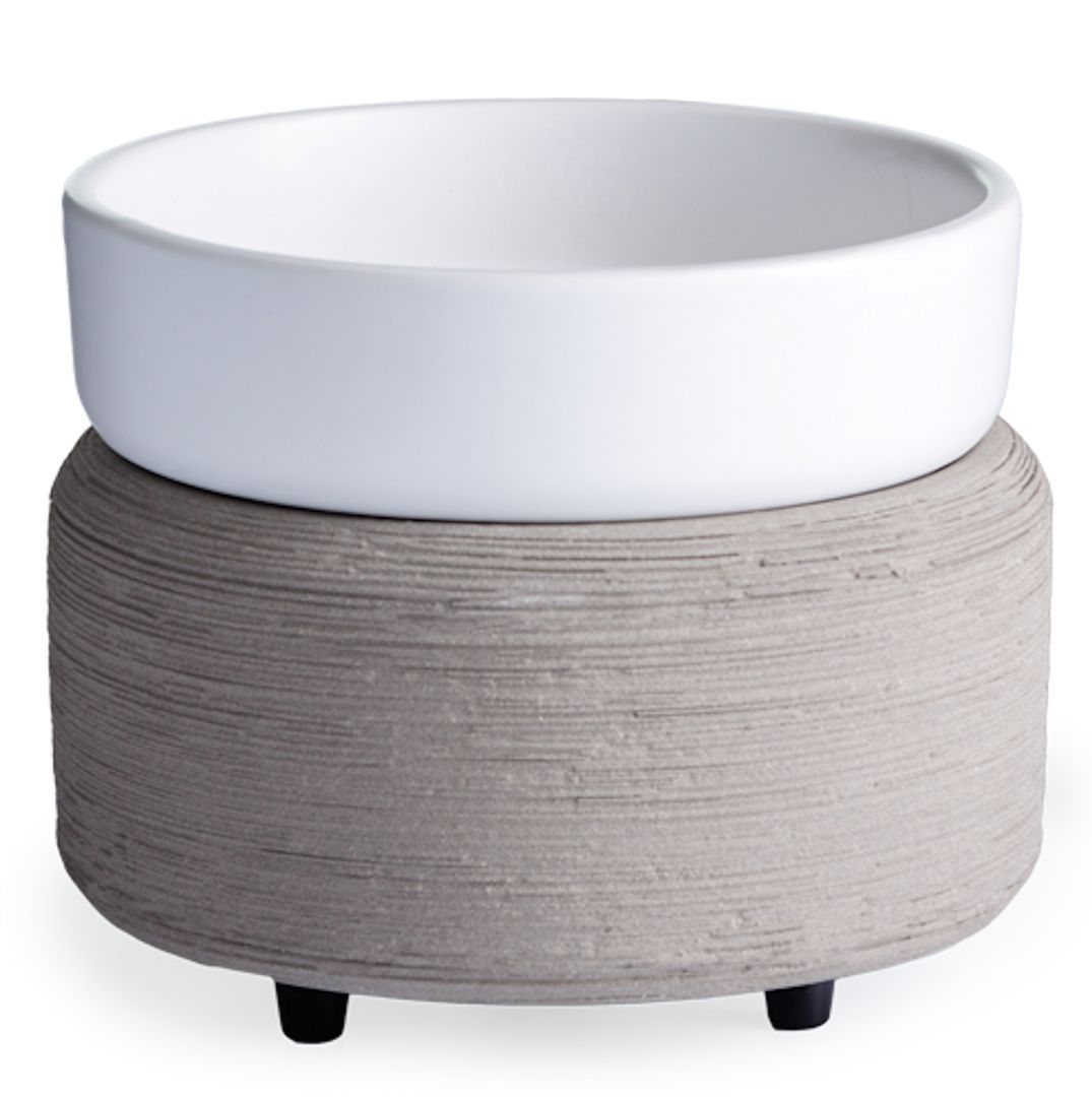 GRAY TEXTURE Candle Warmer and Dish Fragrance Warmer by Candle Warmers