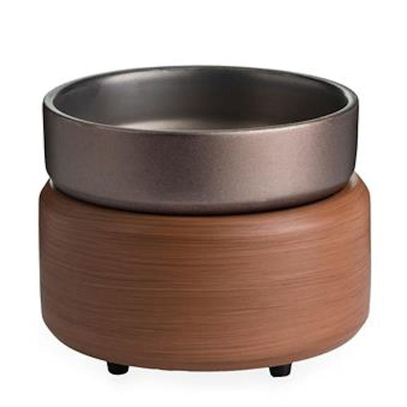 PEWTER WALNUT Candle Warmer and Dish Fragrance Warmer by Candle Warmers