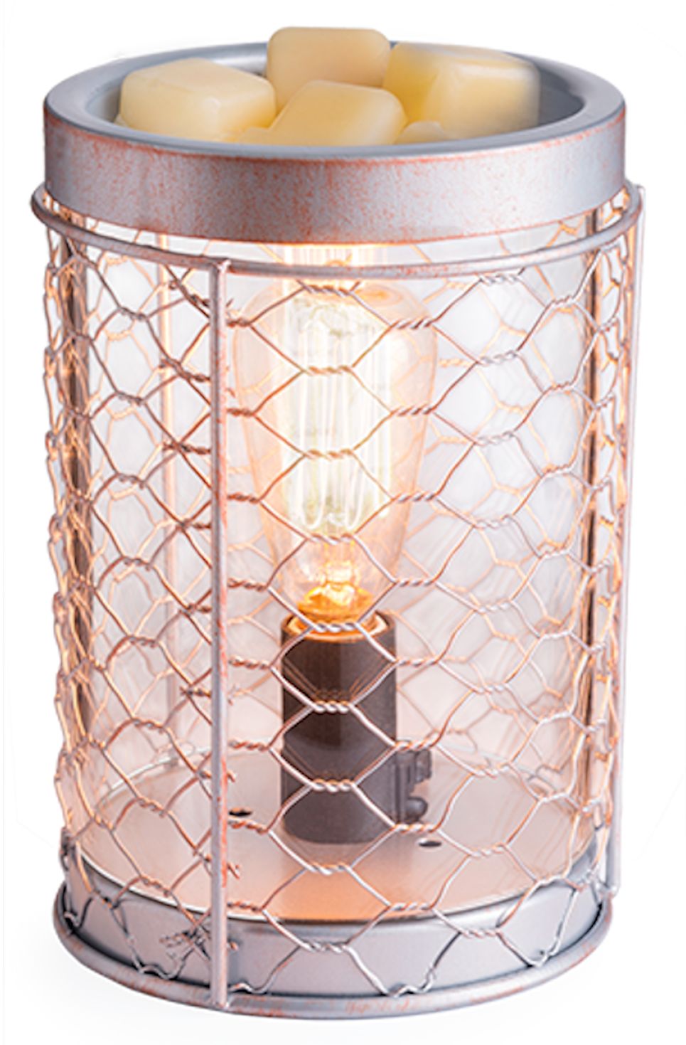CHICKEN WIRE VINTAGE Bulb Illumination Fragrance Warmer by Candle Warmers
