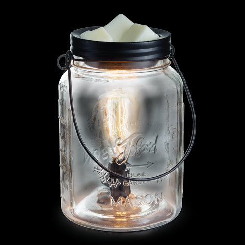 GLASS MASON JAR Bulb Illumination Fragrance Warmer by Candle Warmers