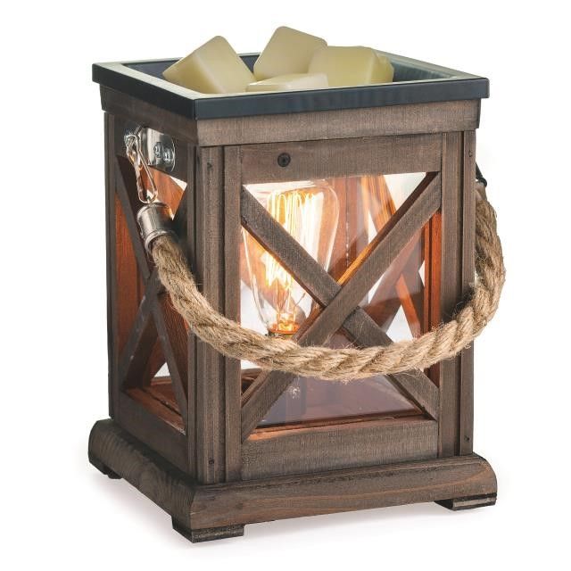 WALNUT and ROPE Illumination Fragrance Warmer by Candle Warmers
