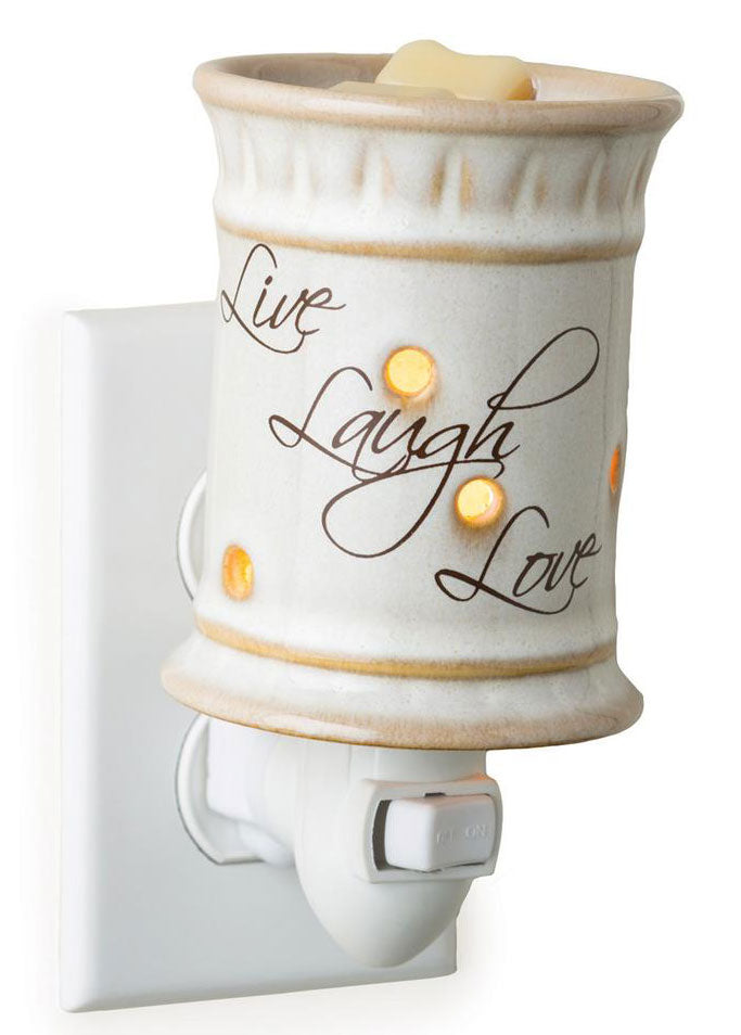 LIVE LOVE LAUGH Pluggable Fragrance Warmer by Candle Warmers