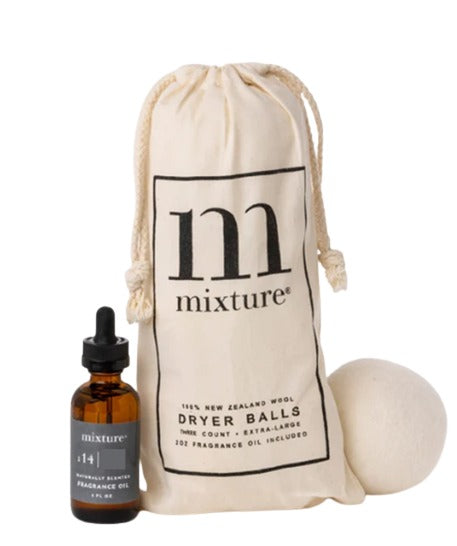 Salt Sage Mixture Wool Dryer Balls 3 Pack with 2 oz Scented Oil