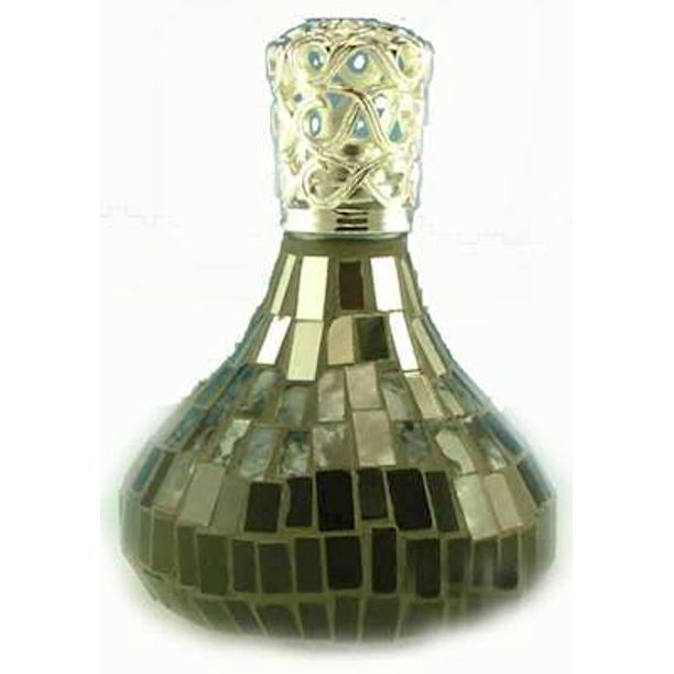 Vienna Black & Silver Mirror Mosaic Fragrance Lamp by Courtneys