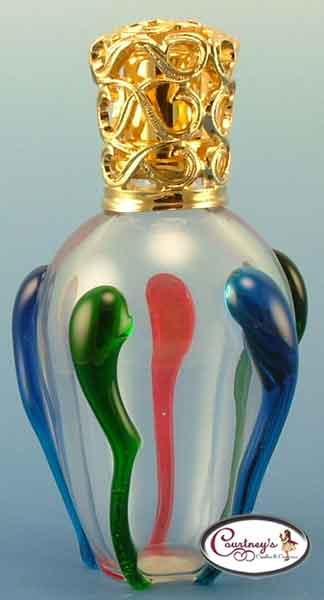Blue, Red & Green Athens Fragrance Lamp by Courtneys