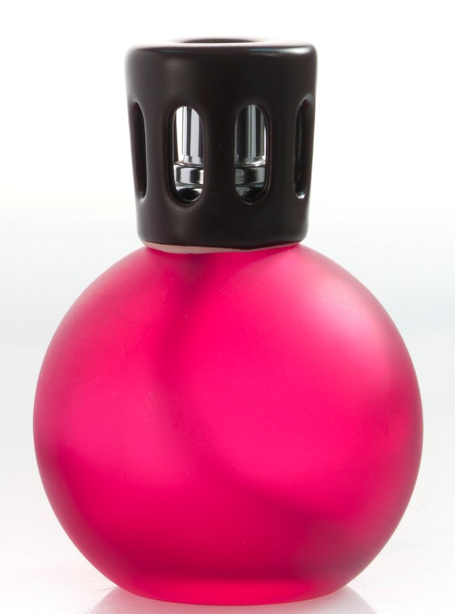 DARK RED Small Frosted Glass Sphere Lampair Fragrance Lamp by Millefiori Milano