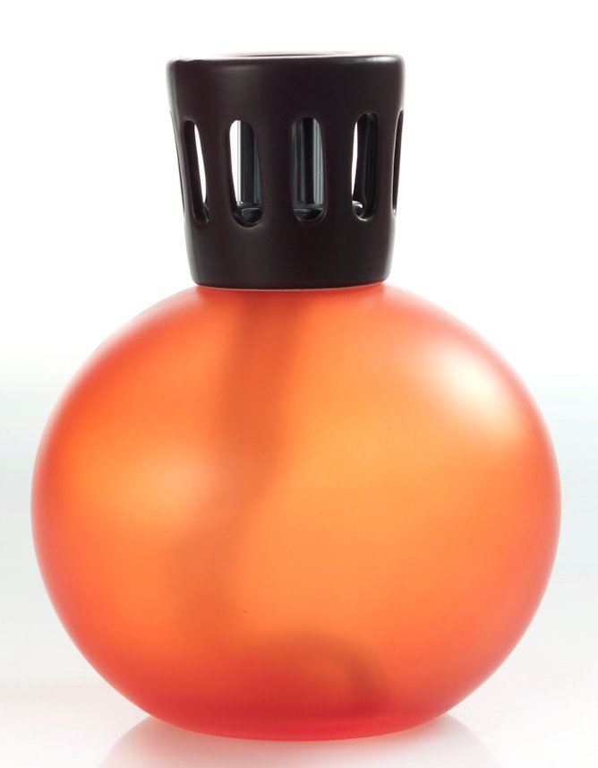 ORANGE Large Frosted Glass Sphere Lampair Fragrance Lamp by Millefiori Milano