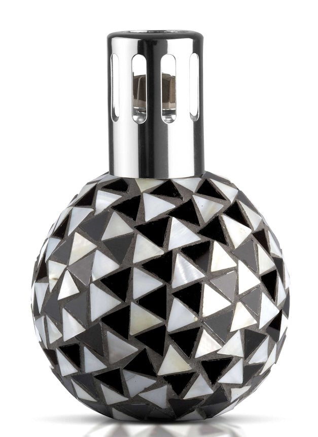 BLACK - WHITE Mosaic Lampair Fragrance Lamp by Millefiori Milano